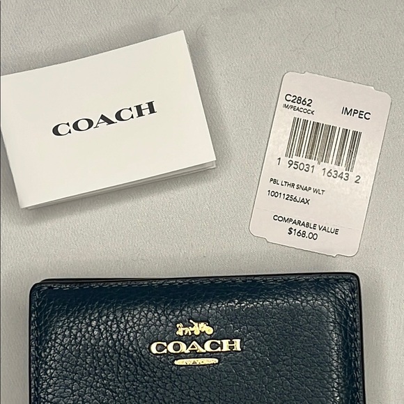 Coach Snap Wallet - Peacock - Picture 3 of 7